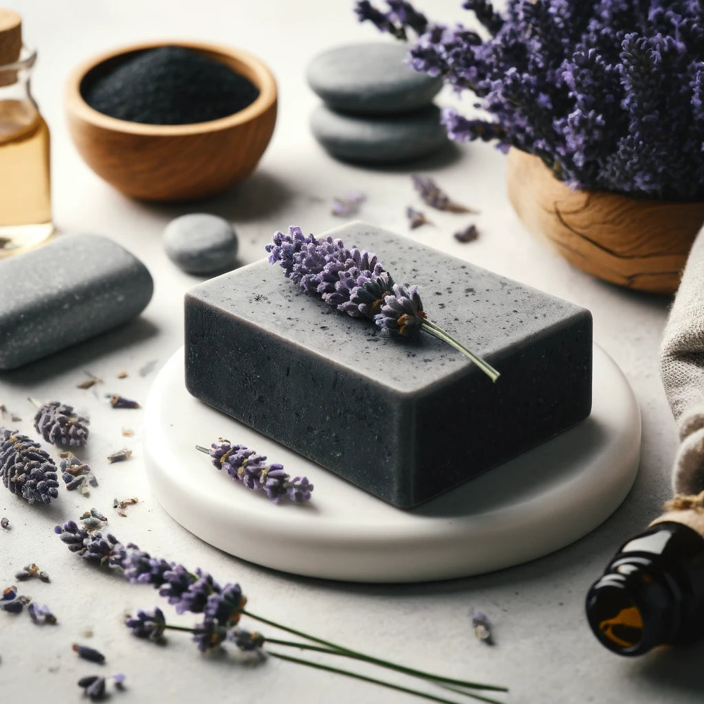 Lavender Charcoal Body Bar